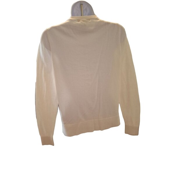 Banana Republic Womens Cardigan Sweater Medium White Long Sleeve Minimalist - Picture 2 of 9